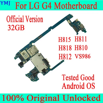 Dėl LG G4 H815 Plokštė Originalus, Atrakinta Už LG G4 H815 H811 H818 H810 H812 Mainboard Su Žetonų Visiškai Išbandyta Darbo Plokštė