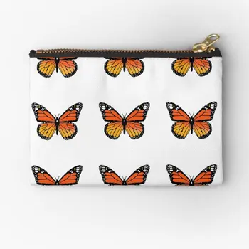 Monarch Butterfly Pack Užtrauktukas Maišeliai Pinigų Maišas, Apatinius 