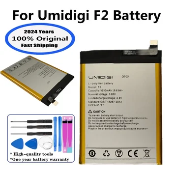 2024 Metų, Aukštos Kokybės Originalios Baterijos UMI Umidigi F2 F 2 5150mAh Pakeitimo Bateria Baterijų Atsargų + Sekimo Numerį 0