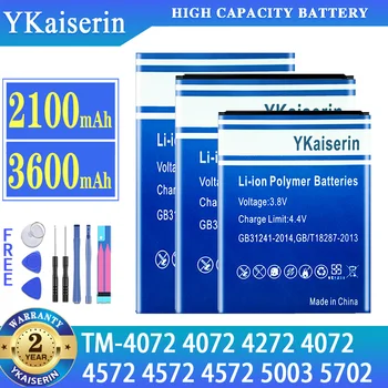 YKaiserin Baterija TEXET TM-4072 4072 TM-4272 TM4072 TM-5003 TM-4572 TM 4572 TM4572 TM-5702 Mobiliojo Telefono Batterij + Kelio NR.