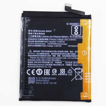 Telefono Baterija BM3K 3200mAh Bateriją už Xiaomi Mi Sumaišykite 3 Mix3 Baterijos