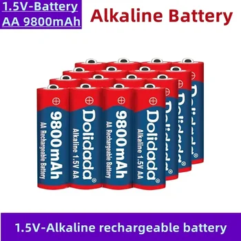 AA įkraunamos baterijos, 1,5 V, 9800 mAh didelės talpos, patvarus, paprastai naudojamos pelių, žadintuvai, žaislai ir kt