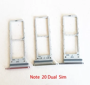 50Pcs/Daug Dual Sim Card Tray Laikiklis Lizdo Adapteris, Lizdas, Skirtas Samsung Galaxy Note, 20 Ultra / 20 Pastaba