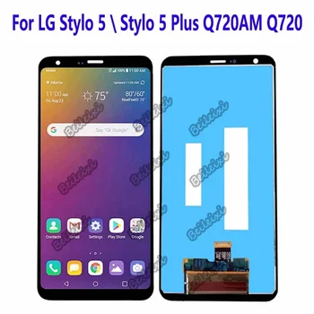 Dėl LG Stylo 5 Q720 Q720AM Q720CS Q720QM6 Q720MS Q720QM LCD Ekranas Jutiklinis Ekranas skaitmeninis keitiklis Asamblėjos LG Stylo 5 Plius Q720AM