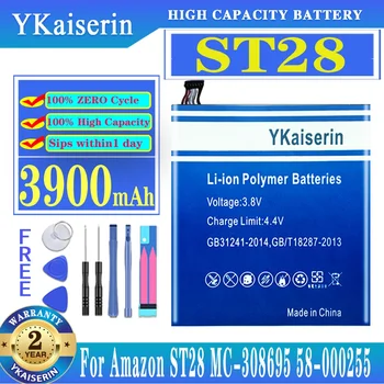 YKaiserin Baterija 3900mAh ST ST28 28 Baterijos Amazon ST28 MC-308695 58-000255 Planšetinio kompiuterio Mygtukai Batterij