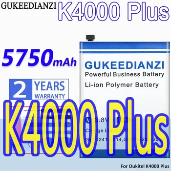 Didelės Talpos GUKEEDIANZI Baterija K4000Plus 5750mAh už OUKITEL K4000 Plius