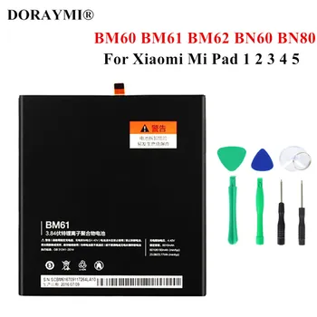 Originalus BM60 BM61 BM62 BN60 BN80 Tablet Akumuliatorius Xiaomi Mi Mygtukai 1 2 3 4 5 Mipad 1 2 3 4 5 Baterijos Pakeitimas