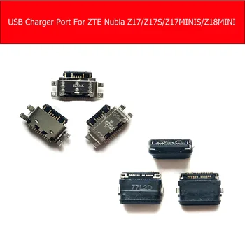 USB Įkroviklis Uosto ZTE Nubija Z17 NX563J NX591J Įkrovimo Lizdas Dock For Nubija Z17minis NA589J Z17s NX595J NX609J Z18mini NX611J