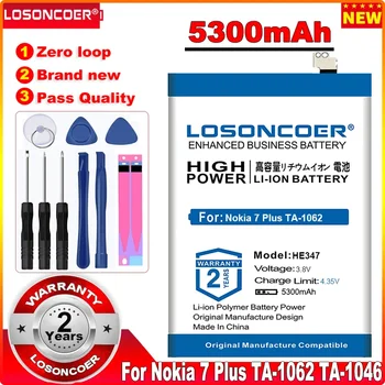 LOSONCOER Top Brand 100% Naujas 5300mAh HE347 Baterija 