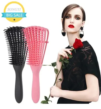 Naujas Galvos Masažas Šukos Plaukų Šepetys Moterų Detangle Hairbrush Anti-kaklaraištis Mazgas Profesionalus Plaukų Šepetys 