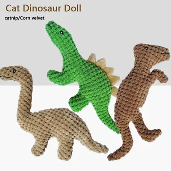 Katė Lėlės Kukurūzų Pliušinis Dinozaurų Katė Mėtų Žaislas Įdomus Katė Sąveika Kačių Mesti Pagalvę Augintinio Dantų Šlifavimo ir Žaislo Kramtymas