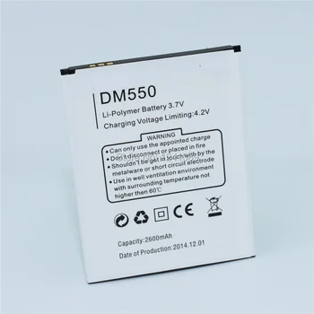 100% originalios baterijos 2 vnt / daug Blackview DM550 2600mAh baterija Aukštos kokybės Blackview DM550 baterija