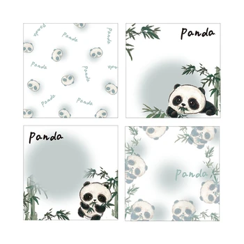 2024 m. Naujas 50 Lapų Nešiojamų Sticky Notes Mielas Panda Bambuko Pastaba Trinkelės paskelbė Rašalo įrodymų, Padaryti Sąrašus, kontroliniai sąrašai, Priminimus,