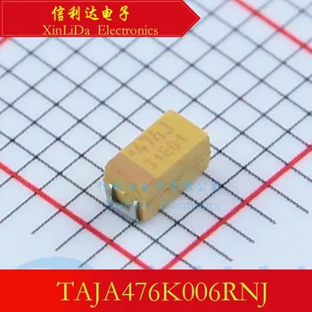 TAJA476K006RNJ 47uF ±10% 6.3 V ATVEJU-A-3216 Tantalo kondensatorių Naujas ir Originalus
