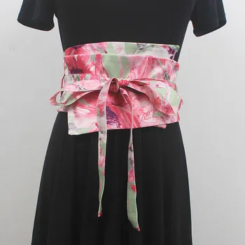 Originalaus dizaino prancūzijos spausdinti ilgas sijonas juosmens apimti Mados Nėrinių medvilnės skalbiniai rožinis diržas suknelė pločio liemens apimti