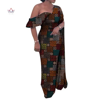 Afrikos Šalis suknelės moterims 2023 Seka Dėvėti Tradicinę Moterų Mados Drabužių Dashiki Ilgai Derliaus Spausdinti Skraiste WY3630