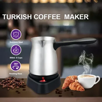 Nerūdijančio Plieno Elektrinis turkiškos Kavos Filtrus Ryžių Vyno, Arbatos Virduliai Nešiojamieji Elektriniai Moka Maker Puodą Mašina 110V, 220V