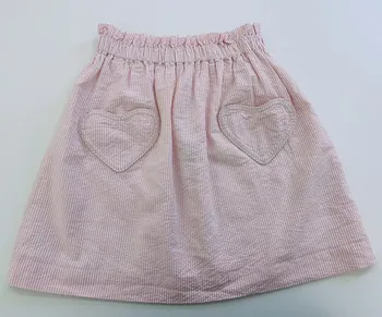 vasaros kūdikių, mergaičių drabužiai vaikams sijonas medvilnės gražių Meilės Kišenėje Rožinis Sijonas