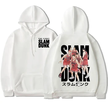 Anime Slam Dunk Hoodies Pirmą Sakuragi Hanamichi Kaede Rukawa Bliuzono Rudens-Žiemos Vyrų Moterų Laisvalaikio Megztiniai Streetwear