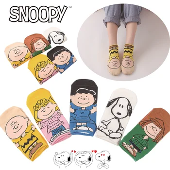 Snoopy Medvilnės Kojinės Kawaii Moterų Versija Trumpas Kojines, Vasarą Plonas Animacinių, Anime, Japonų Kojinės Kulkšnies Medvilnės Kojinės
