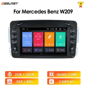 Android10 Automobilio Multimedijos Autoradio GPS Grotuvas, Mercedes Benz A-W168 C-W203 Viano G-W463 Vito Vaneo C209 Clk W209 Radijas Stereo