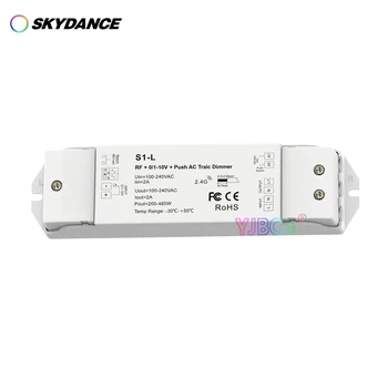 Skydance vienos spalvos LED juostelės CV AC Push-Artimosios šviesos Reguliatorius Nuolatinės Įtampos V1-S 110V, 220V Simistorių tamsos nespalvoti šviesos Reguliatorius