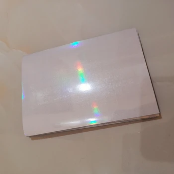 Transparen Paprasto 50 Lapų/ Maišas Holografinis Suderinta Lipnios Plėvelės Reversas 150 X 105MM Šalto Laminavimo Dėl Nuotraukų 