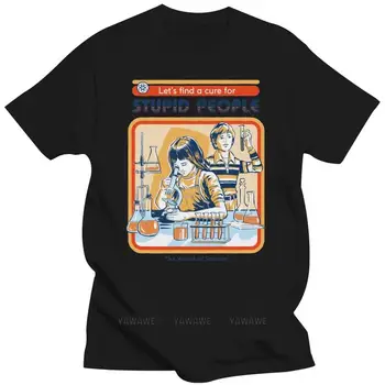 Išgydyti už Kvailų Žmonių Komiksai Spausdinti Marškinėlius Vyrai Gatvės Firminių Tee Drabužius Atsitiktinis Vasaros Drabužių Mados Prakaito Mens T-Shirts