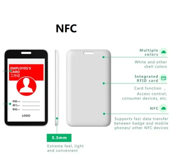 3.7 colių Batteryless NFC Epaper ESL Ženklo Pavadinimas Plokštė Darbo ID Kortelės, E-rašalo Darbo Ženklelis Elektroninių Pavadinimas Ženklelis Skaitmeninis asmenvardžių Tegus