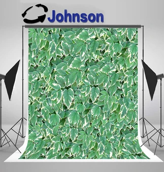 JOHNSON Žalias Lapas Lapų Pavasarį fotografijos studijoje fone Aukštos kokybės Kompiuteris spausdinti sienos fone