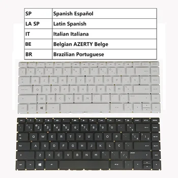 Klaviatūra HP Pavilion 14-bc000 -be000 -bp000 -bs000 -bs100 -bs500 -bw000 14g-bx000 Belgijos BR portugalijos LAS ispanų italų