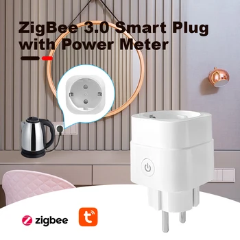 Gledopto ZigBee 3.0 Smart Plug su Elektros Skaitiklio PhoneApp Kontrolės Tuya Smart Gyvenimo Laikmačio Nustatymas ON OFF Lizdas ES Energijos Naudojimas Data