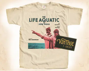 Gyvenimo Vandens V2 Natūralių spalvų Vintage Marškinėliai Vyrams Moteris DTG Dydis S-5XL