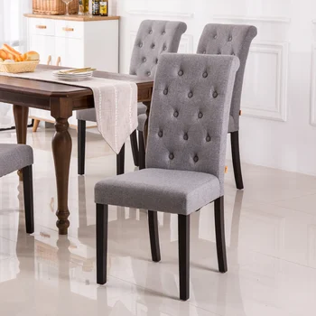 Stalas, kėdė, medžio masyvo kėdės atlošas, Europos stilius minimalistinis modernus kavos parduotuvė, viešbutis, restoranas kėdė