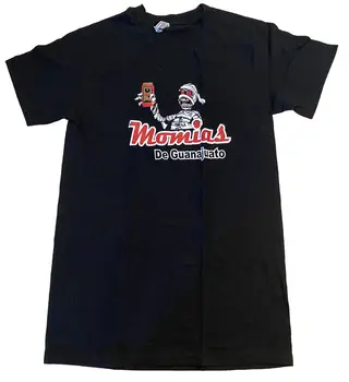 Momias De Guanachuatas Beisbolo T-Shirt NAUJAS Béisbol Meksika Vidutinio Tecate Alaus