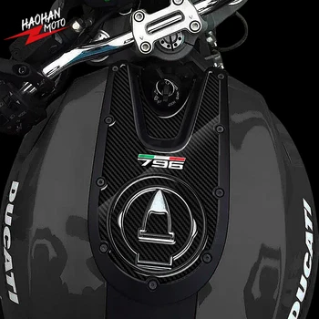 Už Ducati Monster 796 2008-2014 3D Anglies-atrodo Motociklo Dujų Bžūp Lipdukas Tank Pad Raštas