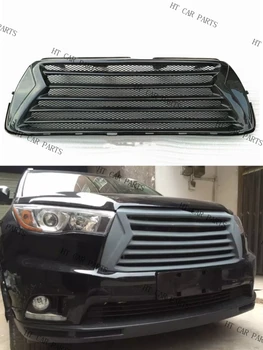 Toyota Highlander 2014-2016 m. 2014 m. 2015 m. 2016 m. 1 x Juodos spalvos Anglies Pluošto Priekinio Bamperio Grotelės Padengti