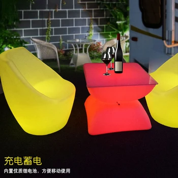 LED Šviesos Juosta Backchair Kūrybinio Laisvalaikio Namuose Sofa-lova, Kėdė, Ju Raudona Lauko Paplūdimio Kėdės, baro kėdės, virtuvės 65X65X72CM