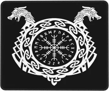 Odin Viking Skandinavų Pagonių Mitologijos Simbolis Pelės Mygtukai Apdailos Žaidėjų, Tinka Darbui Biure Guma Non-Slip Pelės Mygtukai