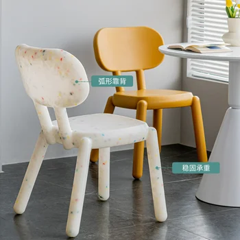 Plastikiniai Valgomojo Kėdė Namų Kūrybos Kėdės Mažų Šeimos Pieno Arbata Parduotuvė Laisvalaikio Kėdė Silla Nordicas Juoda Kėdė Karieta Restoranas