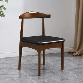 Medžio masyvo valgomojo kėdės, modernaus minimalistinio stalai, kėdės, Nordic office atlošais, valgomojo kėdės, valgomojo stalai.