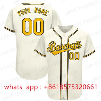 Custom Sporto Gerbėjas Beisbolas Jersey Padaryti Savo Shirt Spausdinti Dizaino Komandos Pavadinimas/Numeris Futbolo Sporto Marškinėliai Mokymą, Vienodų Vyrų