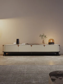 Italijos minimalistinio TV spintelė, šviesos prabangos, šiuolaikinio gyvenimo kambario dydžio, namų saugojimas, roko panel TV kabinetas