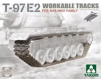 TAKOM 2164 1/35 Mastelis, T-142 Veikiantį Trasos M48/M60 Šeimos Modelis Kit