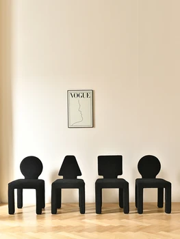 Tinklo Raudona ir Juoda, Nereguliarus Maitinimas Kėdutė, Naudoti Namuose, Modernus ir Minimalistinis INS Dizaineris Atlošas Makiažo Kėdė