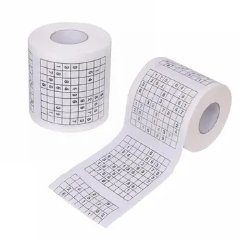 Kūrybos Sudoku Žaidimas, Tualetinio Popieriaus Žaidimai Roll Popieriniu Rankšluosčiu Tempimui Patvarus Juokinga Spausdintas Tualetinis Popierius Vonios Kambario Aksesuarai