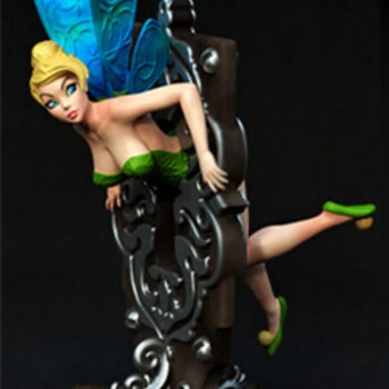 Nuotykių Elfai Dervos Pav 1/24 Mastelis 75mm Asamblėjos Modelio Rinkinio Nesurinkti Dioramas Unpainted Statulėlės Žaislai