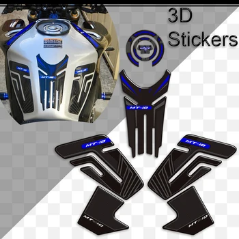 3D Lipdukai Yamaha MT10 FZ10 SP Motociklo Bakas Trinkelėmis Lipdukai mazutas Kelio Protector Komplektas 2018-2019-2020-2021