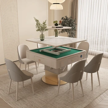 Prabangus visiškai automatinė kėlimo mahjong lentelė roko lentelė namų ūkio daugiafunkcinis išjungti modernus mažas butas multi-purposetable