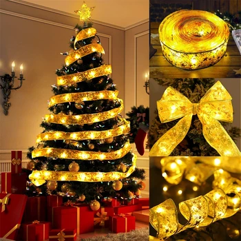 5M Kalėdinė Dekoracija LED Mirksi Juostelės Pasakų Žibintai Kalėdų Eglučių Papuošalai 